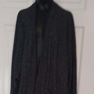 American Eagle XLarge Charcoal Gray Cardigan Sweater Women’s Pockets Open Front